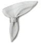 SALE Oval Braided Silver Plated Napkin Rings Set of 4