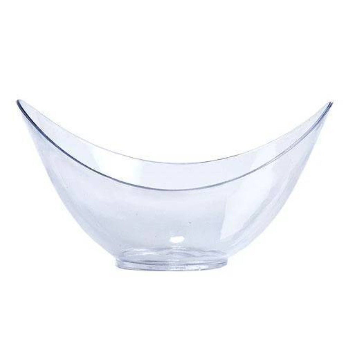 Clear Mini Plastic Oval Bowl 1.5 oz