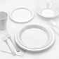 *BUY BULK* Hanna K. Signature Heavy weight Plastic Plates White 7"
