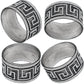 SALE Celtic Silver Plated Embossed Napkin Rings Set 4pc