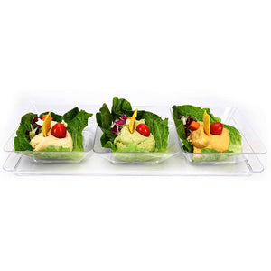 Rectangle Tray Mini Plastic Presentation Clear 5.5 X 13.5"