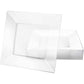 Lillian Tablesettings Square Plastic Dinner Plates Clear 10.75"
