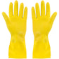 Reusable Yellow Hand Cleaning Latex Gloves :X- Large- 1 Pair