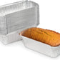 Disposable Aluminum 2lb Rectangular Loaf Pans: Ideal for Baking