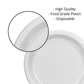 *BUY BULK* Hanna K. Signature Heavy weight Plastic Plates White 7"