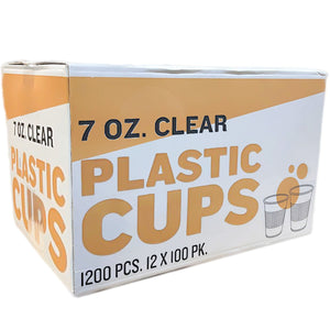 *WHOLESALE* 7 oz - Disposable - Clear - Everyday Cups | 1200 ct.