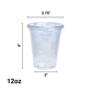 *WHOLESALE* 12oz Disposable Plastic Clear PET Cups | 1000 CT/Case