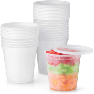 *BUY BULK* Heavy Duty Deli Food Storage Containers with Lids 32oz