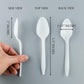 *BUY BULK* Plastic Cutlery Teaspoons Medium Weight Disposable White