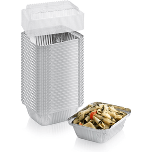 Dome Lids For 2.25Lb Aluminum Oblong Pans 8.25" x 5.75"