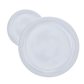 *BUY BULK * Hanna K. Signature Clear Heavyweight Plastic Plates 7"
