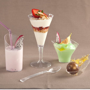 Mini Clear Plastic Flared Mousse Cup 3 oz