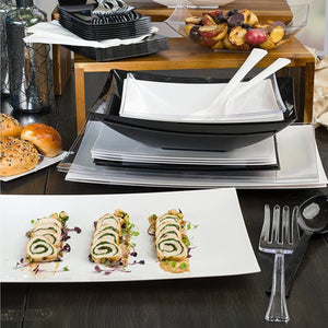 Clear Heavyweight Plastic Salad Serving Fork 12"