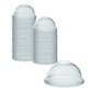 *WHOLESALE* Crystal Clear Dome PET Plastic Lids with 0.75" Straw Hole – Fits 12, 16, 20 & 24 oz Cups: 1000CT/Case