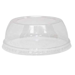 *WHOLESALE* Crystal Clear Dome PET Plastic Lids with 2" Straw Hole – Fits 12, 16, 20 & 24 oz Cups: 1000CT/Case