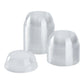 *WHOLESALE* Crystal Clear Dome PET Plastic Lids with 2" Straw Hole – Fits 12, 16, 20 & 24 oz Cups: 1000CT/Case