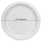 *BUY BULK* Hanna K. Signature heavy weight Plastic Plates White 10"