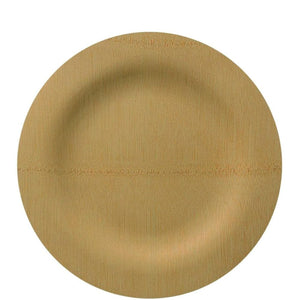 SALE Vezee Bamboo Disposable Dinner Plates Round Size 9" 10PC