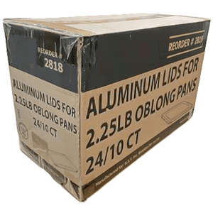 *WHOLESALE* Aluminum Lid For 2.25Lb Oblong Pan 8.25" x 5.75" | 240 Ct/Case