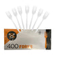 *BUY BULK* Plastic Cutlery Forks Medium Weight Disposable White