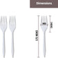 *BUY BULK* Plastic Cutlery Forks Medium Weight Disposable White