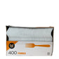 *BUY BULK* Plastic Cutlery Forks Medium Weight Disposable White