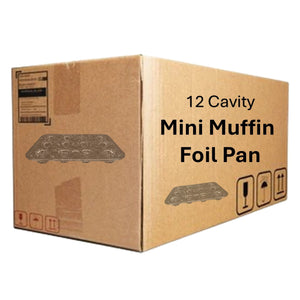 *WHOLESALE* Disposable Aluminum Mini Muffin Foil Pan 12 Cup Section. 400/Case
