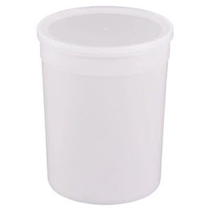 128 oz Disposable Plastic Food Storage Containers with Lids