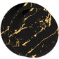 *BUY BULK* Gold Stroke Black s Disposable Plastic Dinner Tableware COMBO Set