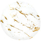*BUY BULK* Gold Stroke White s Disposable Plastic Dinner Tableware COMBO Set