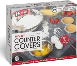 Plastic House Large 26" X 3", 26 Precut Disposable Counter Covers