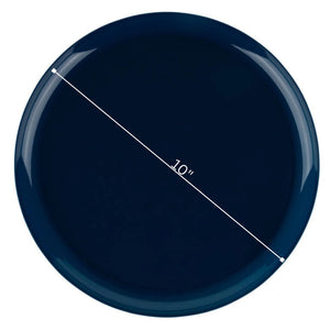 *BUY BULK* The Edge Collection Elegant Dark Blue Disposable Plastic Dinner Tableware COMBO Set