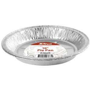Jetfoil 10” Disposable Deep Heavy Weight Aluminum Foil Round Pans –Oven Safe, Easy Cleanup