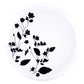 *BUY BULK* Garden Collection White and Black Round Disposable Plastic Dinner Tableware COMBO Set
