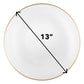 Transparent / Gold Rim Hammered Plastic Charger