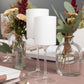 Two Tone 9 Oz White/Clear Plastic Wine Goblets