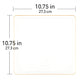*BUY BULK* The Edge Collection Elegant Clear with Gold Rim Square Dinner Tableware COMBO Set