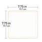 *BUY BULK* The Edge Collection Elegant Clear with Gold Rim Square Dinner Tableware COMBO Set