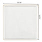 *BUY BULK* The Edge Collection Elegant Transparent White with Gold Rim Square Dinner Tableware COMBO Set