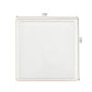 *BUY BULK* The Edge Collection Elegant Transparent White with Gold Rim Square Dinner Tableware COMBO Set