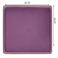 *BUY BULK* The Edge Collection Elegant Transparent Purple with Gold Rim Square Dinner Tableware COMBO Set