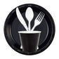 *BUY BULK* Hanna K. Signature 7" Black Plastic Plates