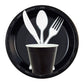 *BUY BULK* Hanna K. Signature 10" Black Plastic Plates