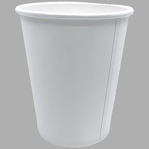 *WHOLESALE* 8 oz. - Disposable - White - Hot/Cold Poly Papers Cups | 1000 ct.