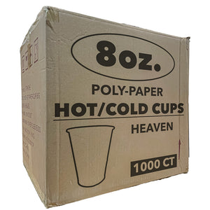 *WHOLESALE* 8 oz. - Disposable - Heaven - Hot/Cold Cups| 1000ct.
