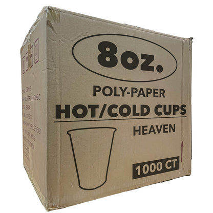 *WHOLESALE* 8 oz. - Disposable - Heaven - Hot/Cold Cups| 1000ct.