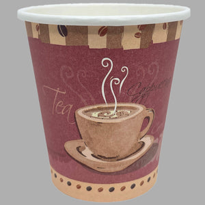 *WHOLESALE* 10 oz. - Disposable - Heaven - Hot/Cold Poly Papers Cups | 1000 ct.