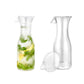 Lillian Carafe Juice Jar Beverage Decanter Acrylic 40 oz