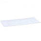 Clear 13'' X 6.25'' Rectangular Plastic Condiment Tray