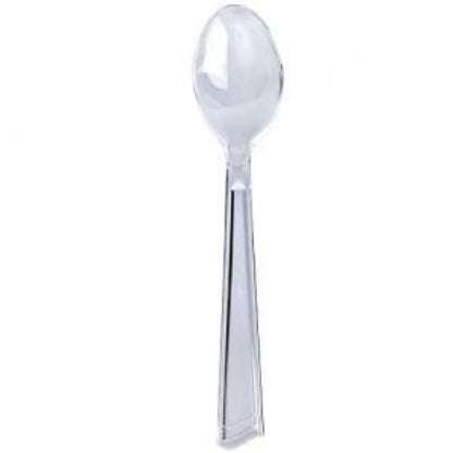 Clear Plastic Serving Spoon 10"